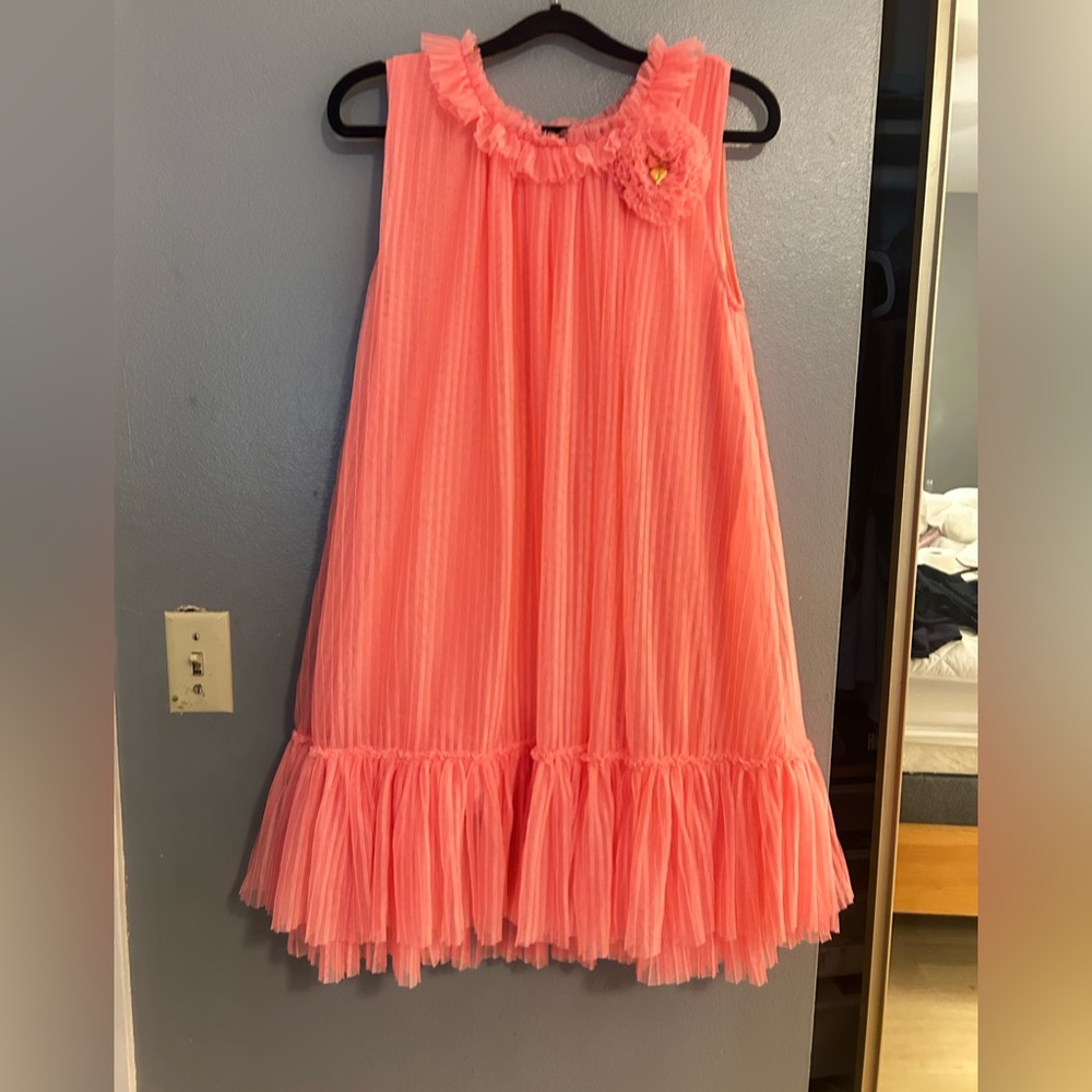 Angel’s face Coral Kids ruffled dress